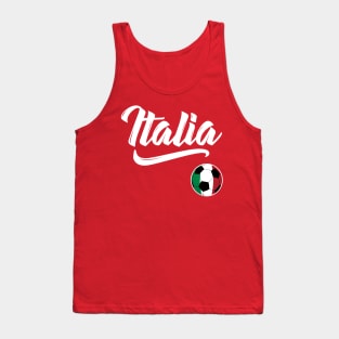 Italia Soccer Ball Italy Flag Italian Football Gift Tank Top